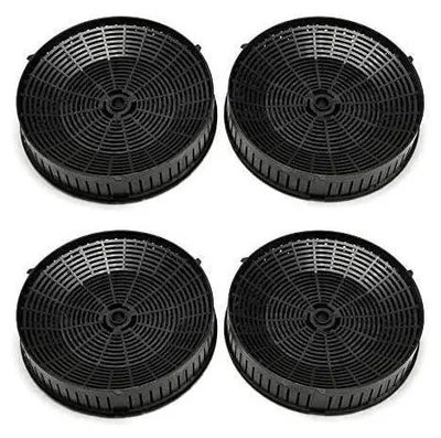 Four black circular filters arranged in a 2x2 grid on a white background.