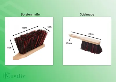 Obrázek produktu pro Novaliv 4x sada lopatek černá Arenga a elaston štětiny sada lopatek a ručních kartáčů zametací sada lopatka a kartáč ruční kartáč Arenga Elaston zametací mop krbové příslušenství krbová metla lopatka na smetí