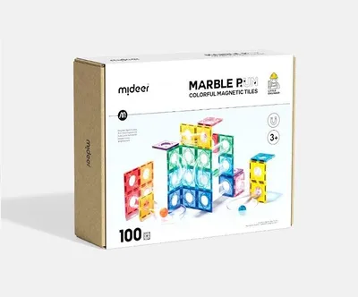 Obrázok produktu pre Mideer Farebná magnetická guličková dráha 100ks