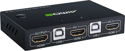 Produktbild von KCEVE KC-KVM201 USB3.0/HDMI KVM přepínač 2 v 1 výstupní přepínač až 3840*2160@30Hz s vysokým rozlišením obrazu