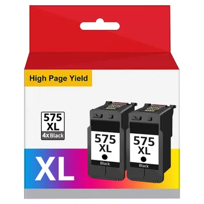 Produktbild von 2er Black Druckerpatronen für Canon 575 576 XXL PG-575XL PG575 XL PIXMA TR4750i TR4751i TR4755i TR4756i