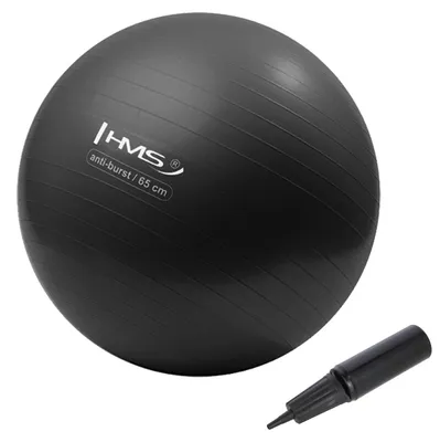 Obrázek produktu pro Gymnastický míč HMS YB02N 65 cm černý