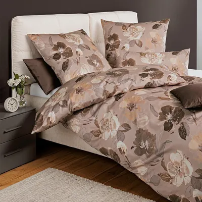 Produktbild von Janine Interlock Feinjersey Bettwäsche Carmen S 55133-07 braun 155x220 cm + 80x80 cm