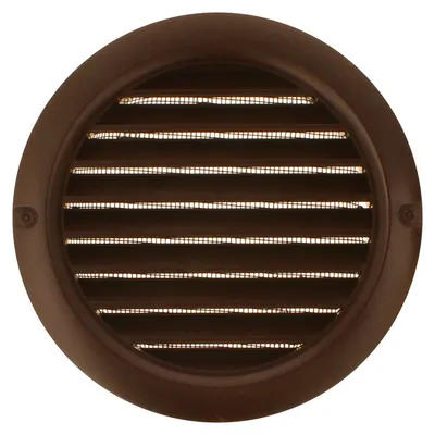 Obrázok produktu pre Ventilačné mriežky, kruhové, priemer 150 mm, hnedé, vyrobené z ABS plastu