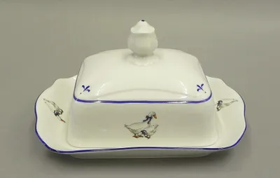 Zdjęcie produktu dla Masło 250 g, czeska porcelana, Mary-Anne, gęś, Leander