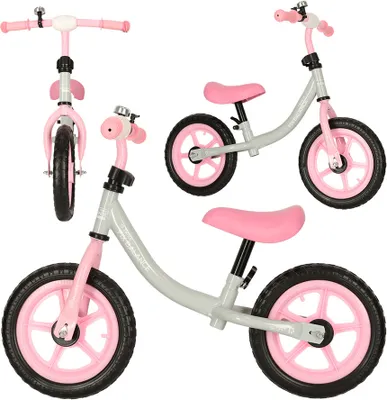Produktbild von Rowerek biegowy Tricycle Fix Balance biało-różowy