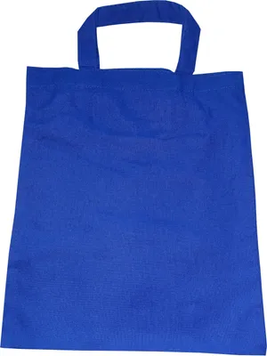 Produktbild von 1 Baumwolltasche Mini blau 22x26 kurzer Henkel