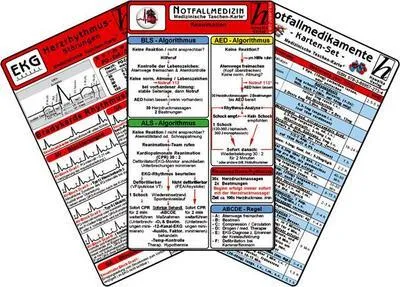 Image de Notfallmedizin Karten-Set - Herzrhythmusstörungen, Notfallmedikamente, Reanimation