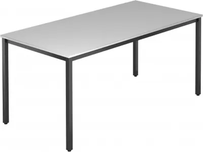 Produktbild von DORAN DQ16 C - Grau 160 x 80 mit Vierkant-Rohr/Schwarz