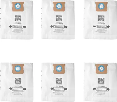 Produktbild von INF Staubbeutel kompatibel mit Shop-Vac-Staubsaugern (6er-Pack) 10-14 Gallonen