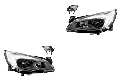 Immagine prodotto di Kit fari compatibile con Opel Astra J dal 12/2009 al 08/2012, con lampadine H7 H7 + fendinebbia. Codici: 1216181, 13253646, 1216182, 13253647, 1226118, 13293622, 1226119, 132