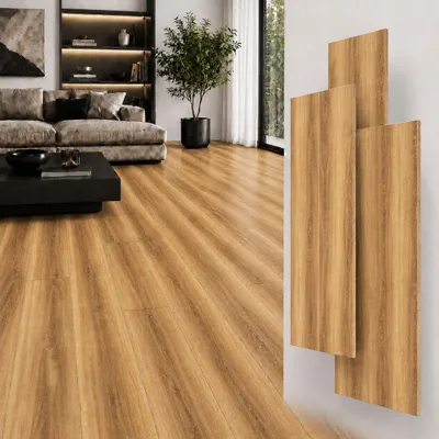 Zdjęcie produktu dla Berti Graf Panele winylowe SPC 5 mm na klik z podkładem IXPE, wodoodporne, 122 x 18,4 cm, dekor drewna