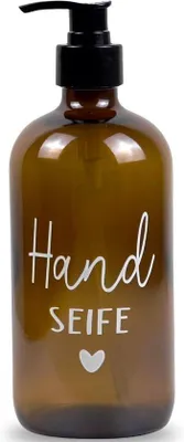 Immagine prodotto di Dispenser di sapone nero da 500 ml per cucina e bagno