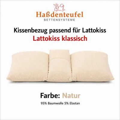 Produktbild von Kissenbezug passend für Lattoflex Lattokiss 35 × 80 cm, KI-generiertes Bild