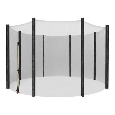 Produktbild von SONGMICS Sicherheitsnetz für Ø 366cm Trampolin 8 Stangen Ersatznetz rundes Schutznetz für Gartentrampolin STN12FT