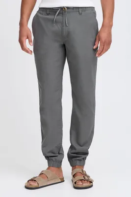 Produktbild von BLEND BHLennik Herren Leinenhose Lange Stoffhose Hose mit Kordelzug Eingrifftaschen Leinenmix Regular fit