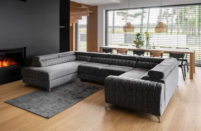 Produktbild von Couchgarnitur Louis U-Form mit Schlaffunktion und Bettkasten