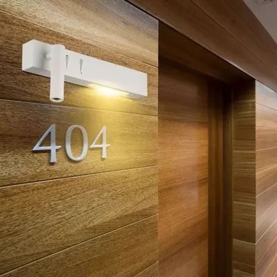 Immagine prodotto di V-TAC PRO VT-2953 lampada da muro 6w + applique hotel da lettura 3W LUCE 3000K bianco 2 pulsanti on/off IP20 - sku 1488