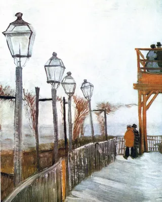 Produktbild von Vincent Van Gogh Kunstdruck Bild - Montmartre Nahe Der Oberen Mühle, 1886 (50 x 40 cm)