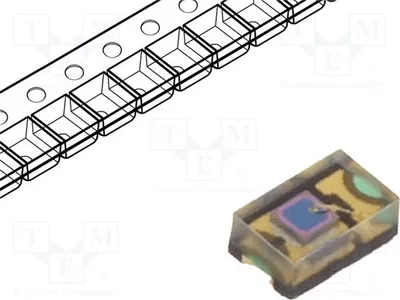 Obrázek produktu pro 2x Fototransistor, λp max: 900 nm, 60 V, pouzdro 0805, úhel 60°. Objektiv: průhledný TEMX01. Fototransistor