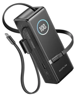 Zdjęcie produktu dla EcoFlow EF-RAPID25K100W-B-EU, 25000 mAh, Czarny
