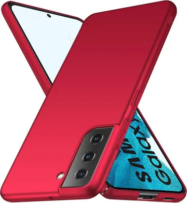 Produktbild von Galaxy S22 5G Hülle, Ultra Dünn Hart PC Matt Handyhülle Schutzhülle für Samsung Galaxy S22 5G Rot