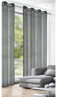 Produktbild von Ösenschal „Feinsable“- Größe (HxB): 245x140cm Farbe: Dunkelgrau