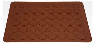 Produktbild von Wiederverwendbare Silikon Backmatte mit 48 Löchern für Makkaronkuchen und Desserts