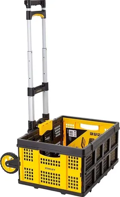 Produktbild von Skladací ručný vozík Stanley hliníkový, nosnosť 60 kg s prepravkou 25 kg