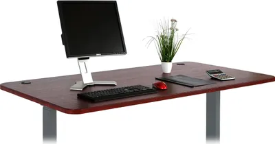 Zdjęcie produktu dla Blat HWC-D40 do biurek, blat, 160x80cm z certyfikatem MVG ~ Wiśnia