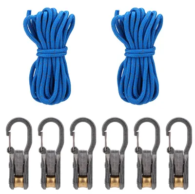 Immagine prodotto di 6 pezzi di tenditori per corda a rullo, tenditori con rullo per campeggio e nautica