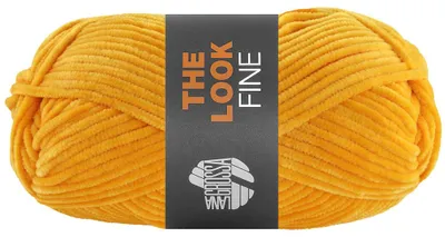 Zdjęcie produktu dla Lana Grossa THE LOOK FINE 50 g delikatnej i aksamitnie miękkiej przędzy szenilowej 100 m kolor 104 - żółty