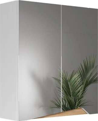 Immagine prodotto di Specchio contenitore bagno Vicco Marelle Bianco/Artisan 60 x 67 cm con ripiano regolabile in altezza, Model 57335