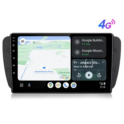 Produktbild von Einbau-Navigationsgeräte 9''Andriod 15 Autoradio Carplay Andriod Auto 8-Kern 4+64GB Für Seat Ibiza 2009-2013 GPS Navi WIFI DAB+ BT FM RDS SWC DSP 2Din