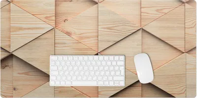 Produktbild von Geometrisches 3D-Muster – Schreibtischunterlage – Rutschfeste Tischunterlage – Schreibtischmatte für Büro & Zuhause – Schreibunterlage – Mauspad – Tischmatte – 90 x 45 cm
