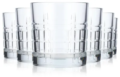 Produktbild von 6x LAV Wasser Glas Tumbler Wassergläser 0,3l im Relief