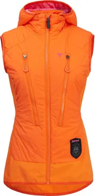 Immagine prodotto di Gilet con cappuccio Silvini Polara WJ2105 donna arancio-rosa Taglia XS 3223-WJ2105-60901