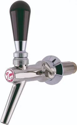 Produktbild von Zapfhahn, Kompensatorhahn, Bierzapfhahn, Schankhahn aus Chromnickelstahl, Modell - V10, Poliert, 55 mm