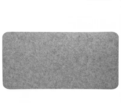 Zdjęcie produktu dla Podkładka pod biurko, filc, 68 x 33 cm, jasnoszary, wodoodporna, antypoślizgowa, składana