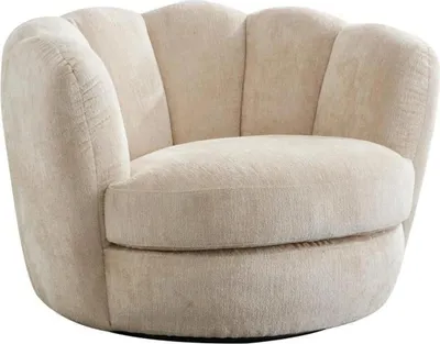Produktbild von Loungesessel Julia drehbar aus Chenille - Beige