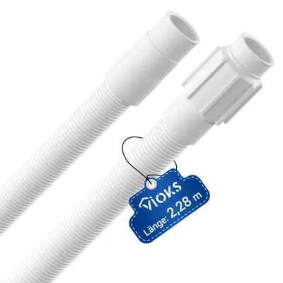 Produktbild von Ablaufschlauch 22/24mmØ 2,28m passend wie Whirlpool 481253029113 für Waschmaschine