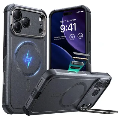 Obrázek produktu pro ESR – Cyber Armor Kickstand ochranné pouzdro se stojánkem pro iPhone 17 Pro – šedé