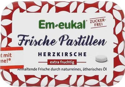 Produktbild von Em-Eukal Frische Pastillen Herzkirsche zuckerfrei 20 g