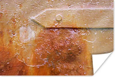 Produktbild von MuchoWow® Poster Rost - Retro - Stahl - Eisen 120x80 cm - Bilder