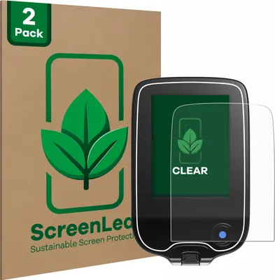 Produktbild von 2x ScreenLeaf Schutzfolie für Freestyle Libre / 2/ 3 nachhaltiger Displayschutz Display Schutz Folie Klar Transparent