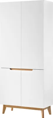 Produktbild von home24 Garderobenschrank - Eiche Teilmassiv