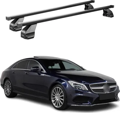 Produktbild von Menabo Dachträger Grundtäger für Mercedes CLS C218 2010-2017 75kg Stahl Schwarz