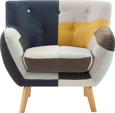 Produktbild von SERTI II Sessel aus Patchwork-Stoff