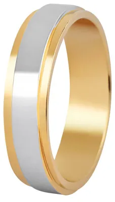 Produktbild von Damen Bicolor Ehering aus Stahl SPD05 - Kreislauf: 55 mm