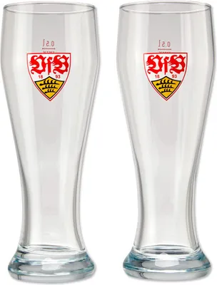 Produktbild von VfB Stuttgart Weizenbierglas 2er-Set